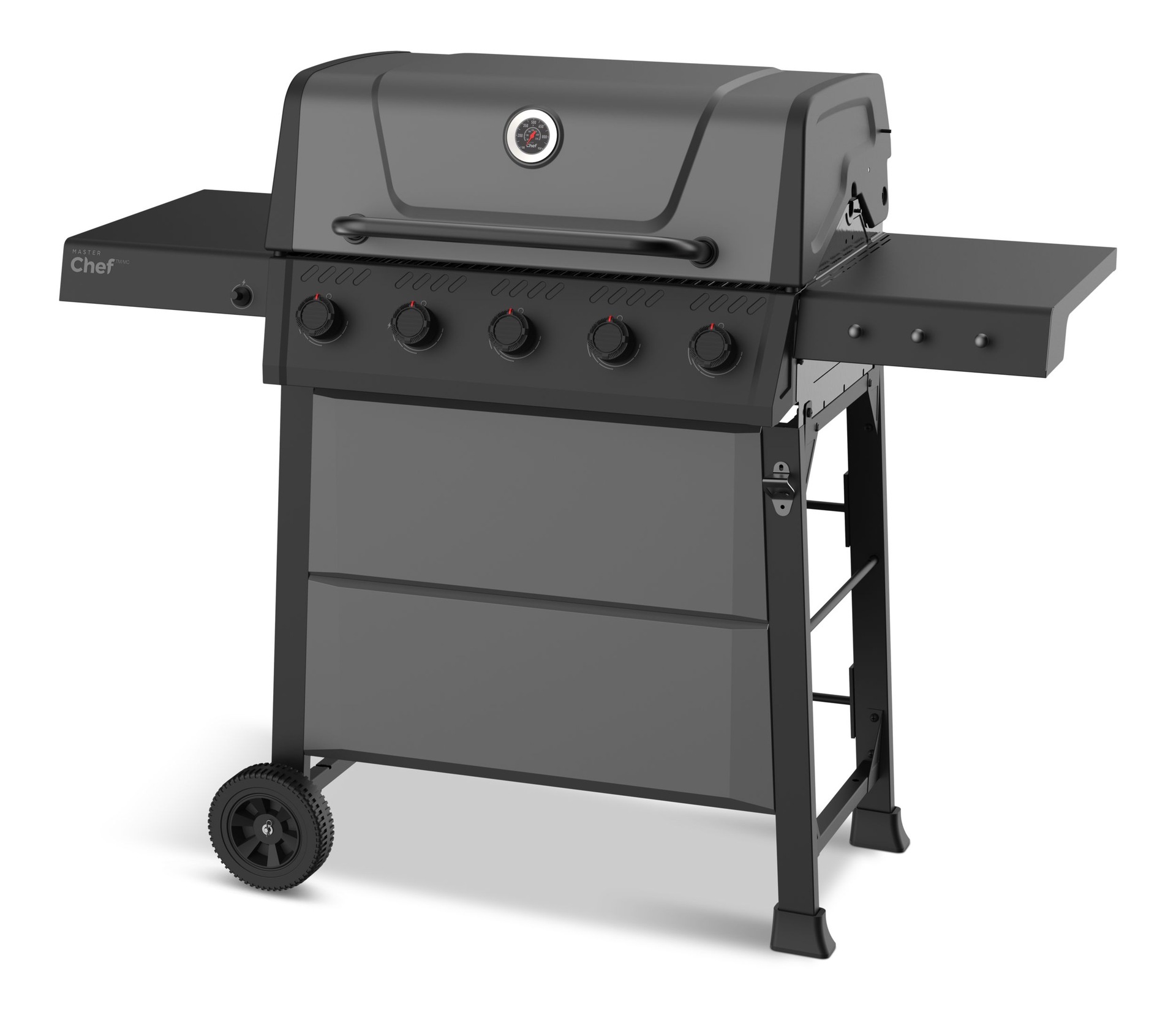 MASTER Chef Discover 5Burner Propane Gas BBQ with PushButton Ignition
