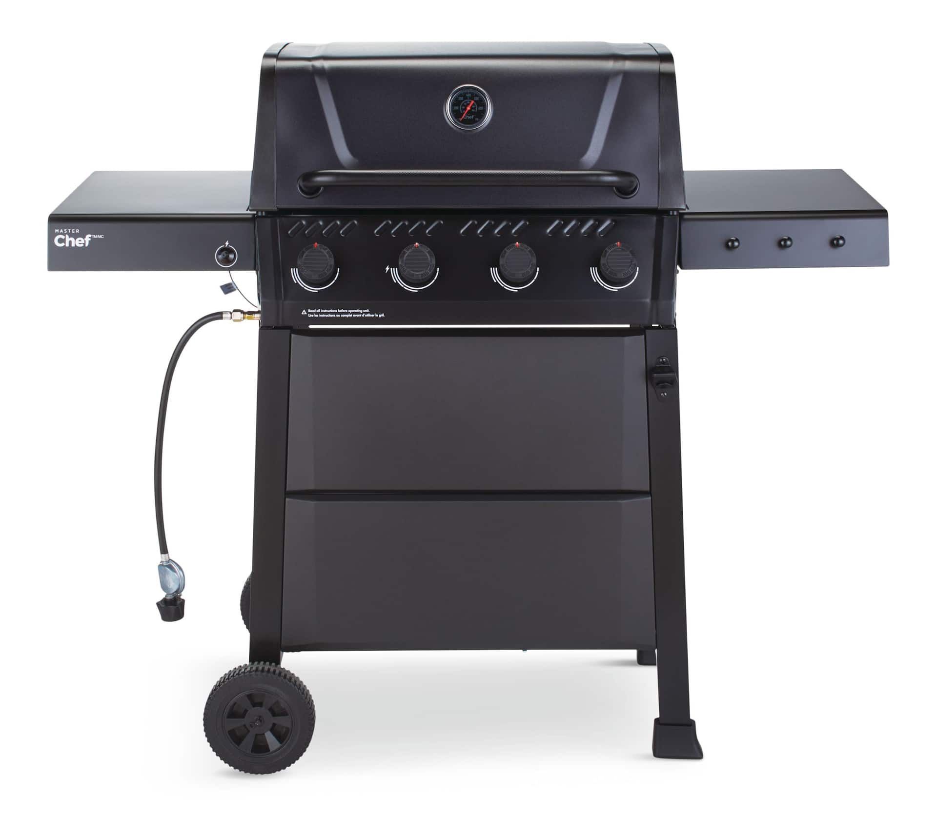 MASTER Chef Discover 4 Burner Propane Gas BBQ with Push Button Ignition Canadian Tire