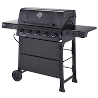 MASTER Chef Discover 5-Burner Propane Gas BBQ with Push-Button Ignition Front_Three_Fourths_Angled_Left