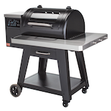 Vida by PADERNO Wi-Fi Connected Smart 6-in-1 Pellet BBQ Grill with Touch Screen Front_Three_Fourths_Angled_Left