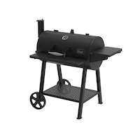 Master Chef Charcoal Barrel Grill BBQ, with Quick Access Charcoal Drawer Front_Three_Fourths_Angled_Right