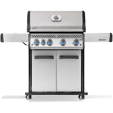 Napoleon Legend LD4X Stainless Steel 4-Burner Natural Gas BBQ with Infrared Side Burner Front_Flat