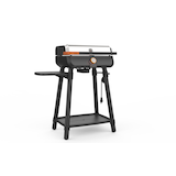Vida by PADERNO 2-Burner Electric Grill with Side Shelf Front_Three_Fourths_Angled_Right