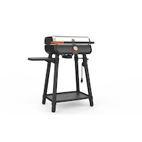 Vida by PADERNO 2-Burner Electric Grill with Side Shelf Front_Three_Fourths_Angled_Right