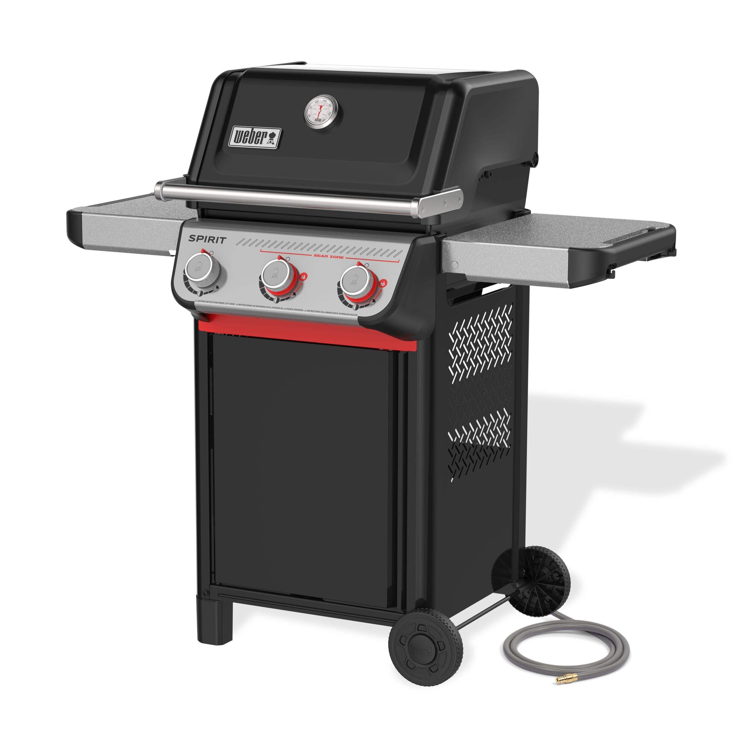 Weber Spirit E-325 Natural Gas 3-Burner BBQ with Snap-Jet Ignition Front_Three_Fourths_Angled_Left