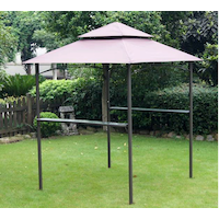 For Living - Abri pour barbecue à toit souple Front_Angled_Right