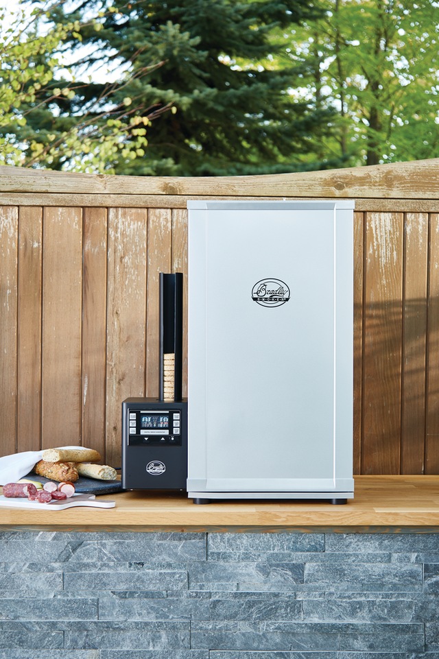 Bradley Digital 4Rack Electric Vertical Smoker with an Automatic Wood