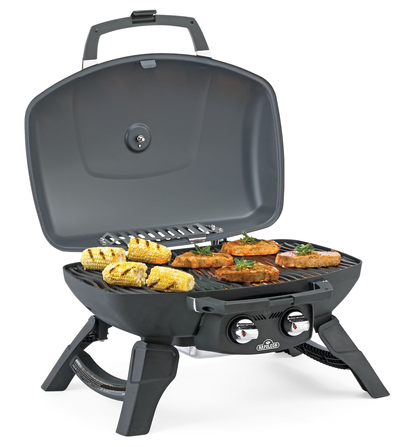 Napoleon TravelQ 285 Portable Tabletop 2Burner Propane Gas BBQ Grill