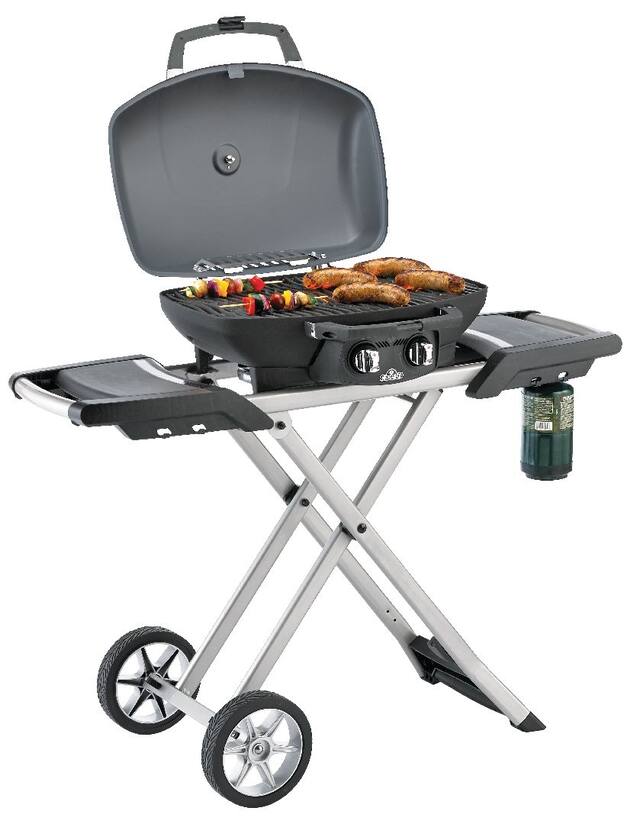 Napoleon TravelQ 285X Portable 2-Burner Propane Gas BBQ Grill with a ...