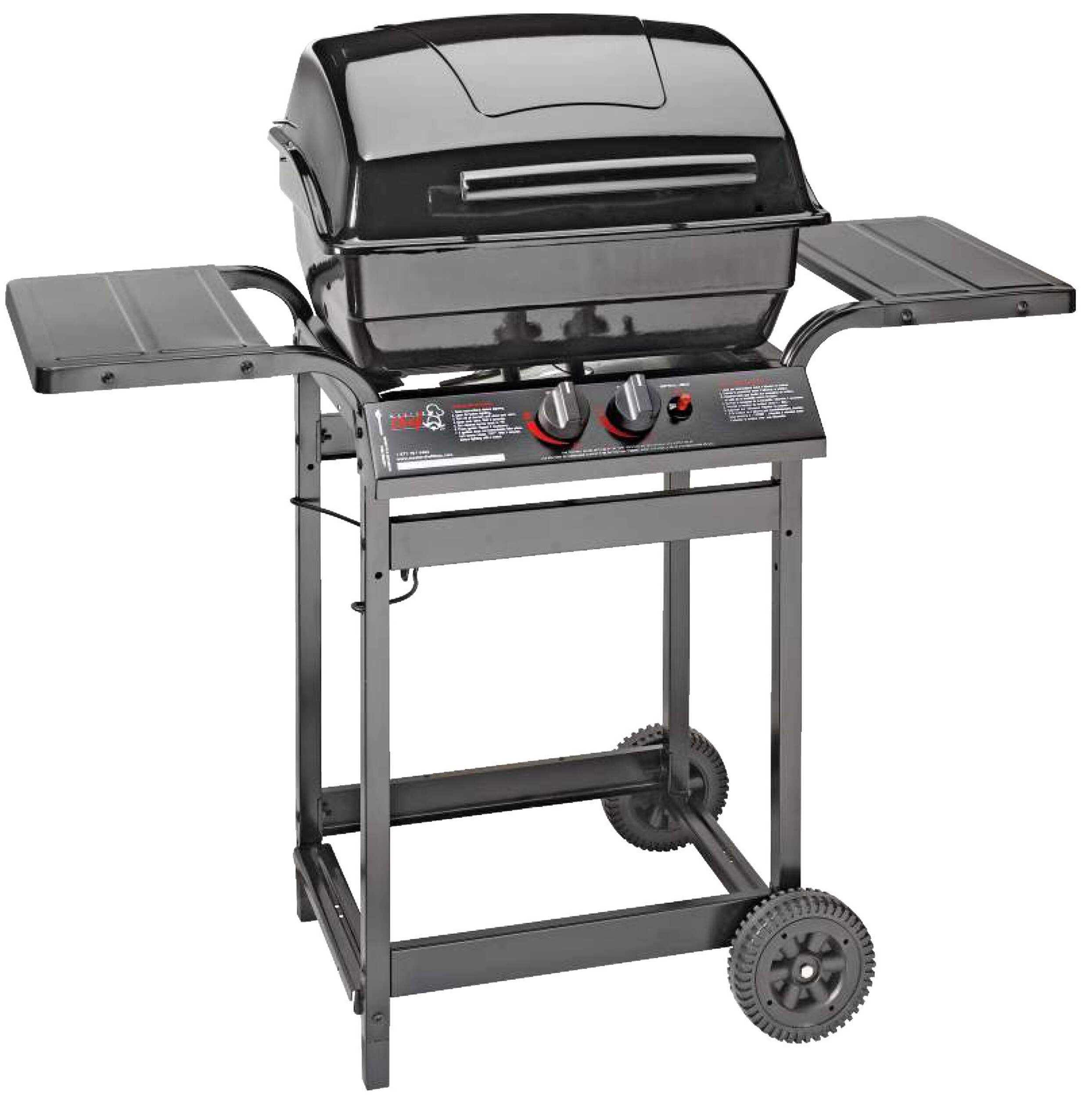 MASTER Chef 280 2-Burner Propane Gas BBQ Grill Front_Three_Fourths_Angled_Right