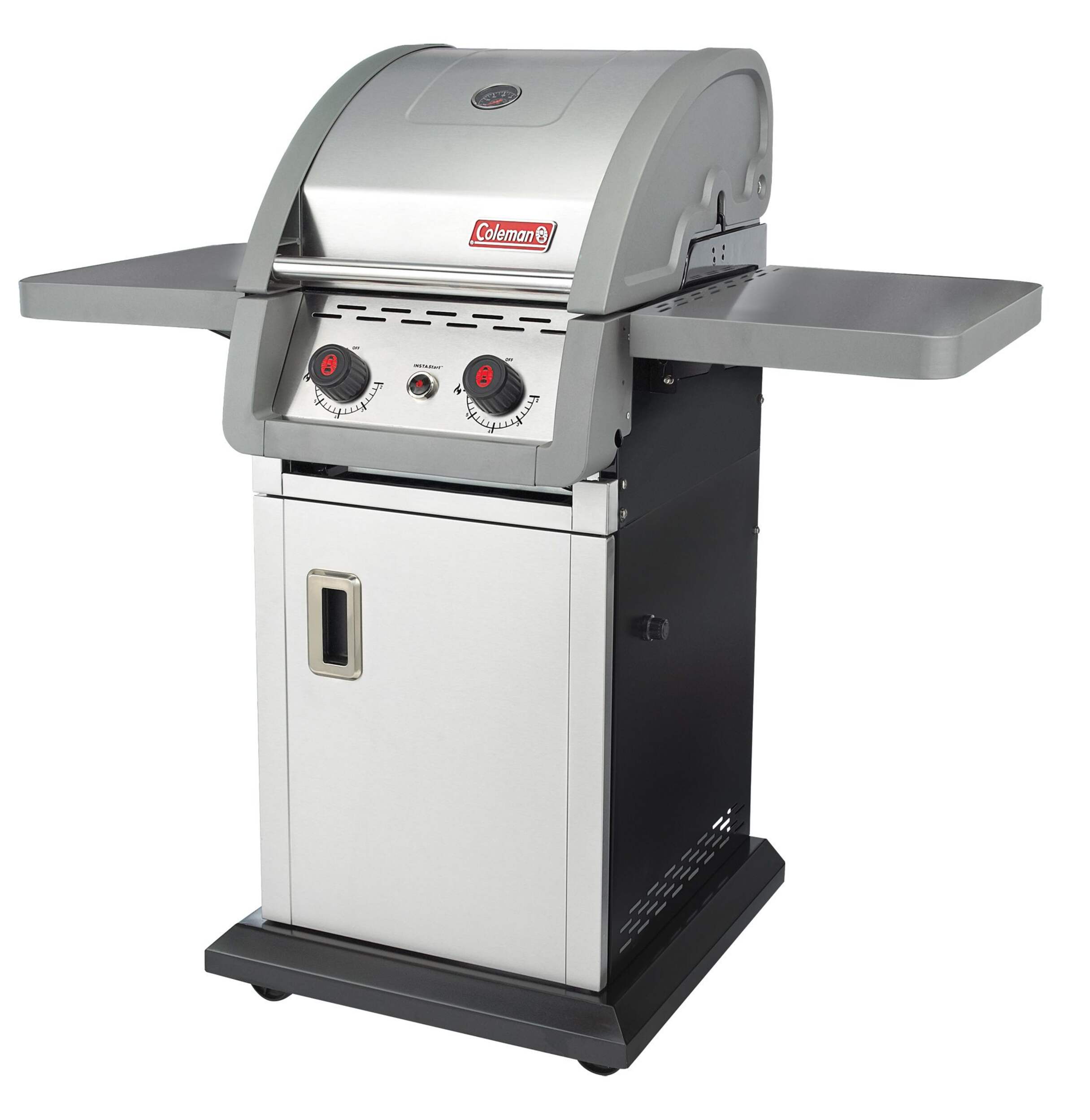Coleman® Even Heat™  Small Spaces Natural Gas BBQ Front_Angled_Left