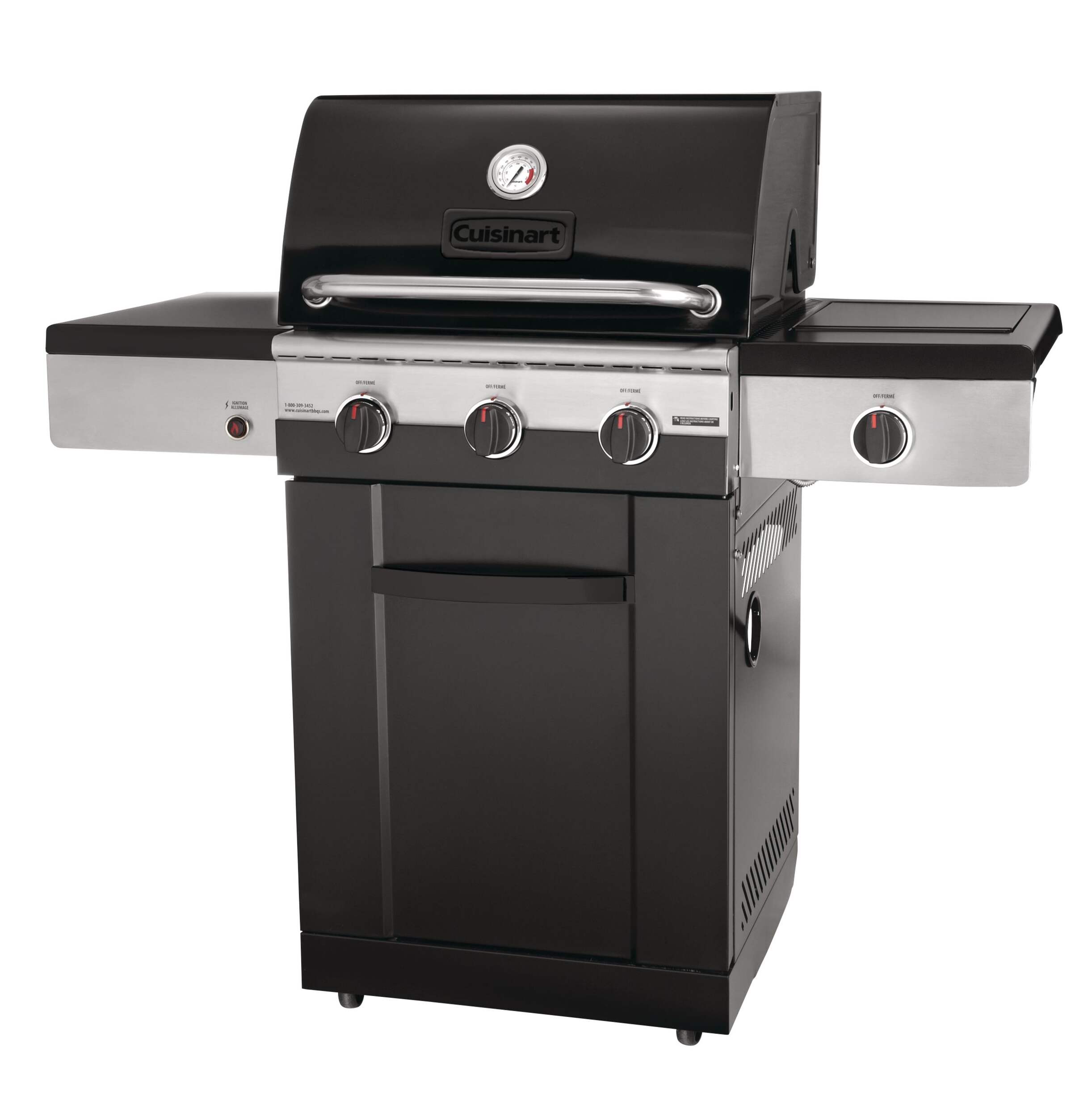 Cuisinart Gourmet 600B Propane BBQ Front_Three_Fourths_Angled_Left