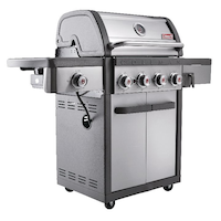 Coleman Revolution 4-Burner Propane Gas BBQ Grill with Extra Side Burner Front_Three_Fourths_Angled_Right