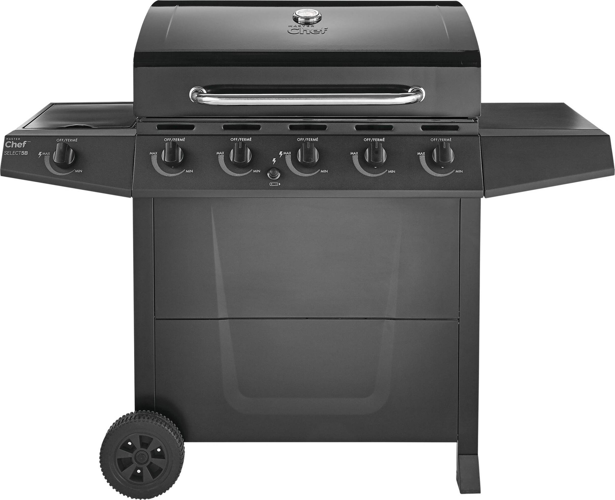 MASTER Chef 5-Burner +1 Side Burner Propane BBQ Front_Flat
