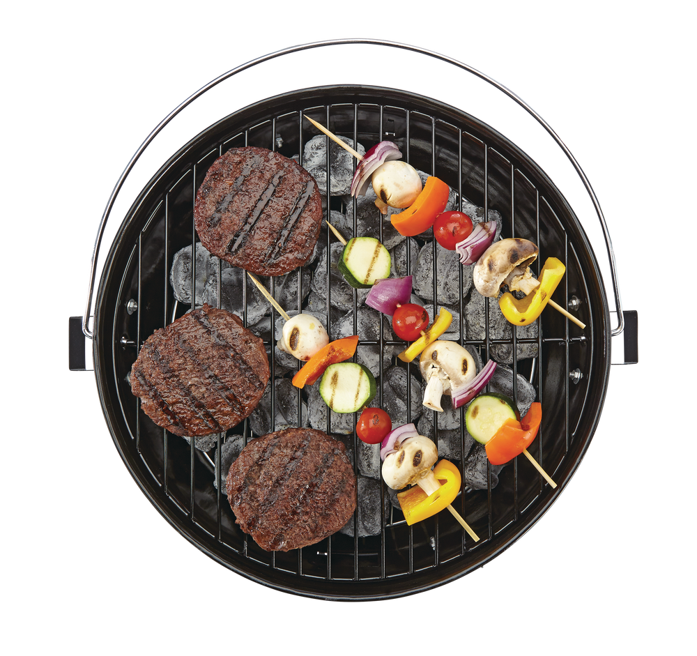 MASTER Chef Portable Charcoal Kettle BBQ Grill with Folding Legs