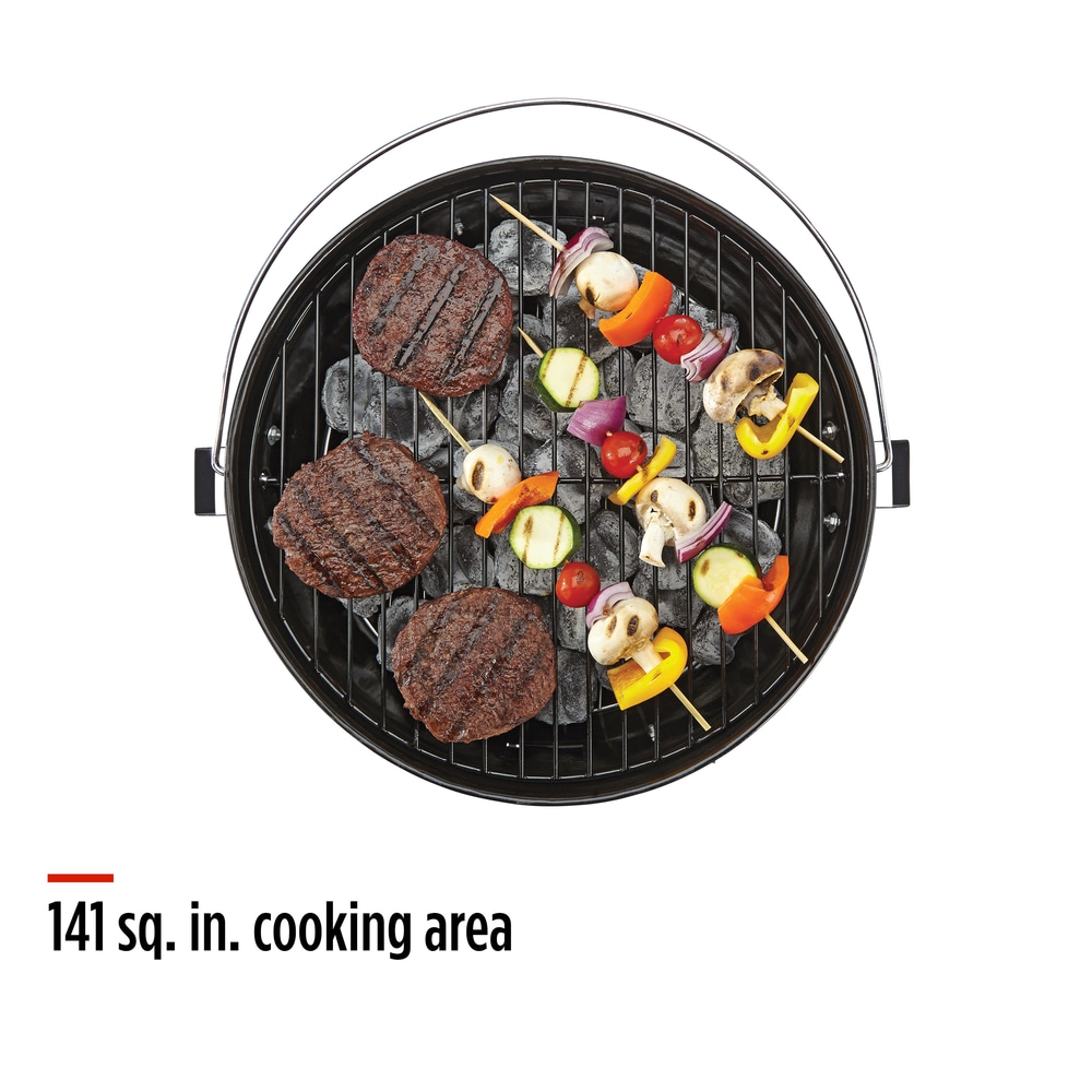 MASTER Chef Portable Charcoal Kettle BBQ Grill with Folding Legs