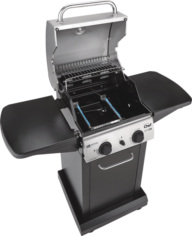 MASTER Chef Elite 2Burner Convertible Propane Gas BBQ Grill Canadian