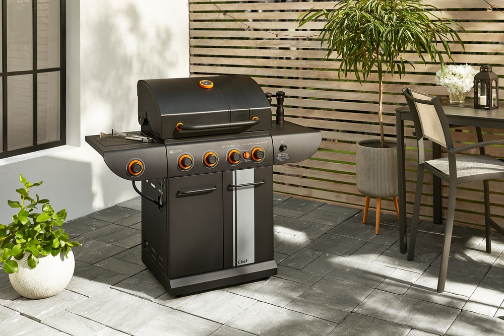 MASTER Chef Grill Turismo 5Burner Convertible Propane Gas BBQ Grill