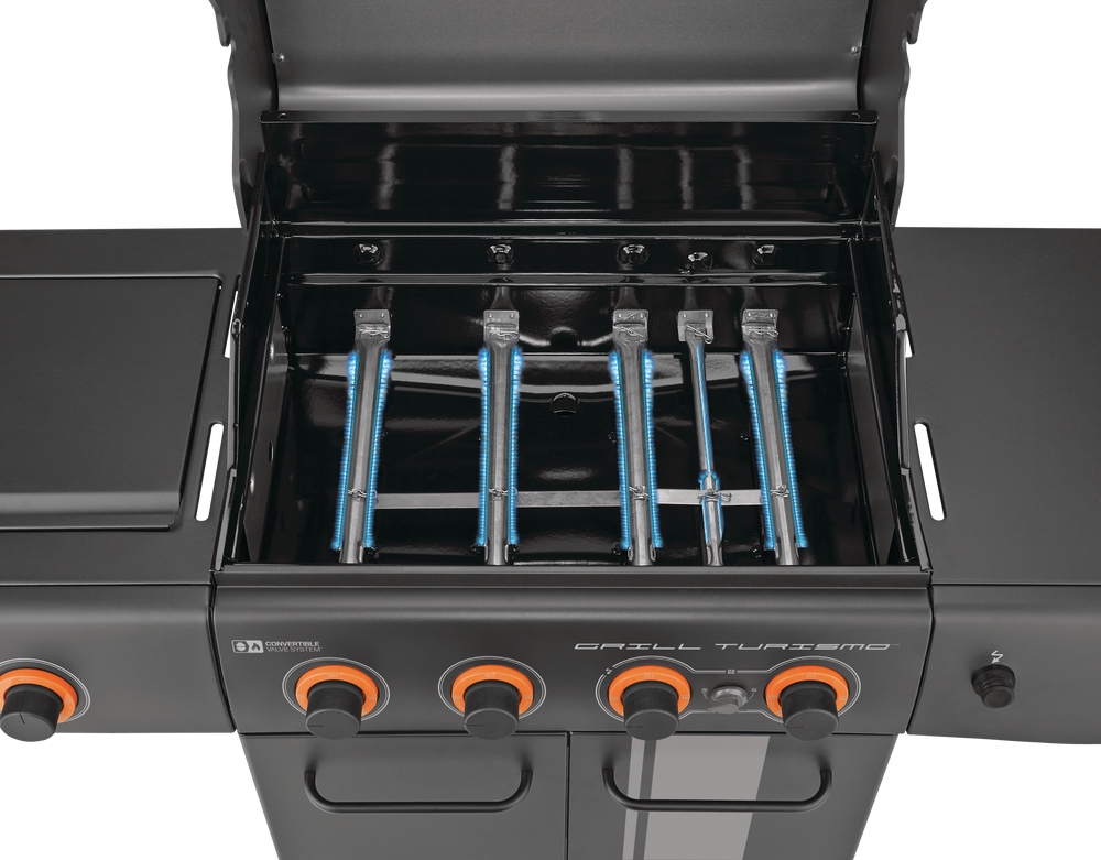 MASTER Chef Grill Turismo 5Burner Convertible Propane Gas BBQ Grill