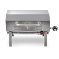 MASTER Chef Portable Tabletop Single-Burner Propane Gas BBQ Grill Front_Flat