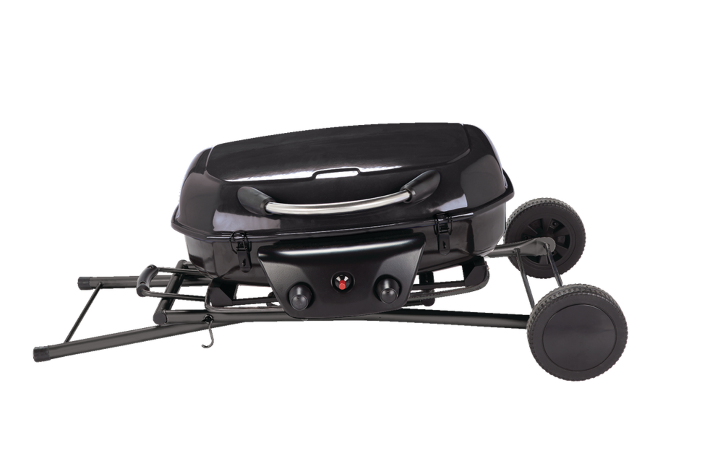 MASTER Chef Portable 2Burner Propane Gas BBQ Grill with a Folding Cart