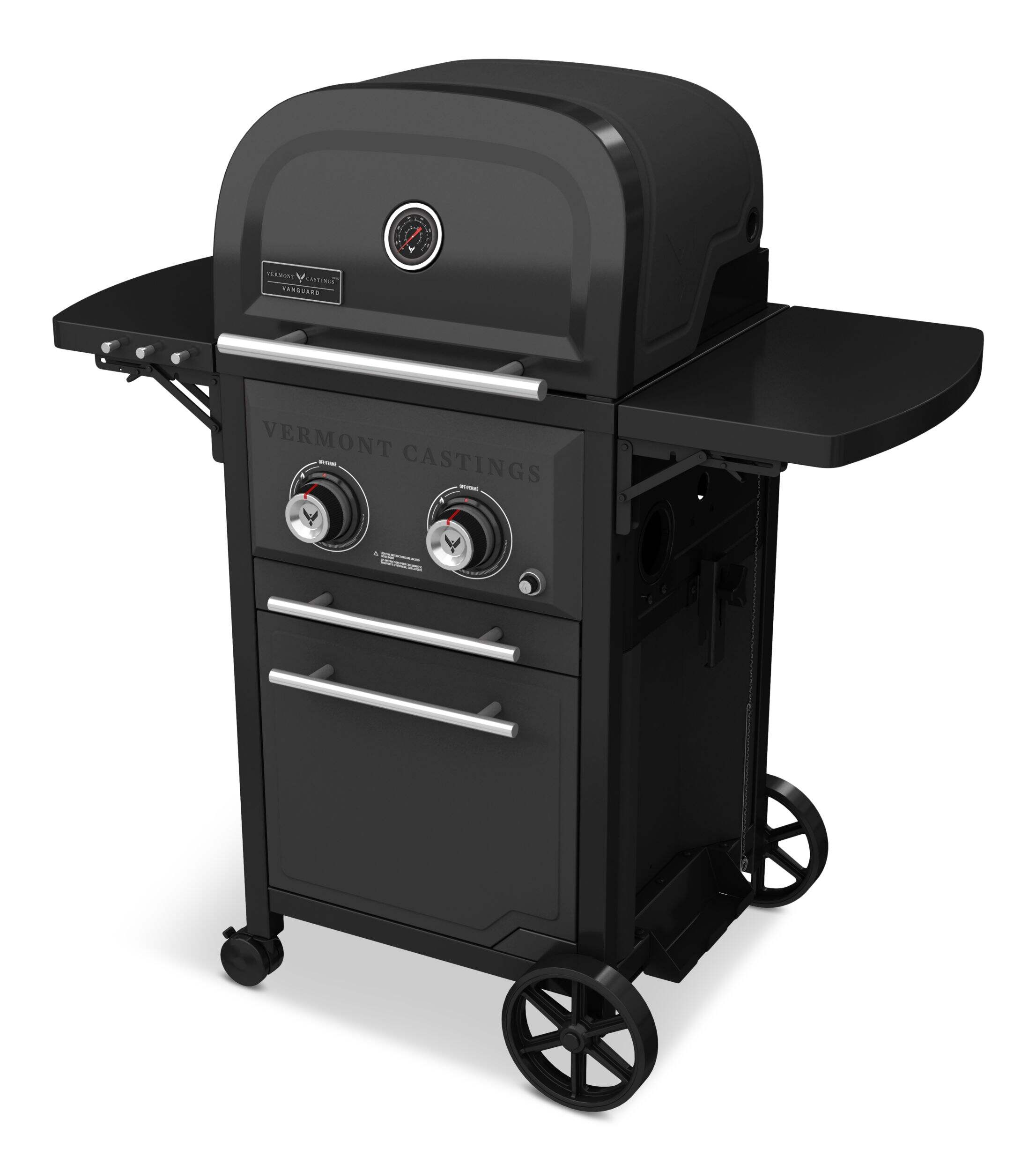 Vermont Castings Vanguard 2-Burner Convertible Propane Gas BBQ Grill Front_Three_Fourths_Angled_Left