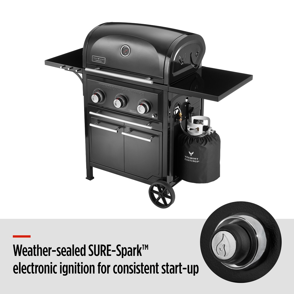 Vermont Castings Vanguard 3Burner Convertible Propane Gas BBQ Grill