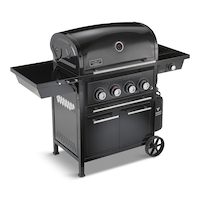 Vermont Castings Vanguard 4-Burner Convertible Propane Gas BBQ Grill with a Side Burner Front_Angled_Right