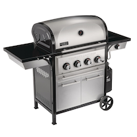 Vermont Castings Vanguard XE 4-Burner Stainless Steel Convertible Propane Gas BBQ Grill Front_Three_Fourths_Angled_Right