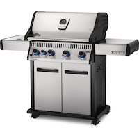 Napoleon Legend LD4X Stainless Steel Natural Gas BBQ Grill with 4 Main Burners and Infrared Side Burner Front_Three_Fourths_Angled_Left