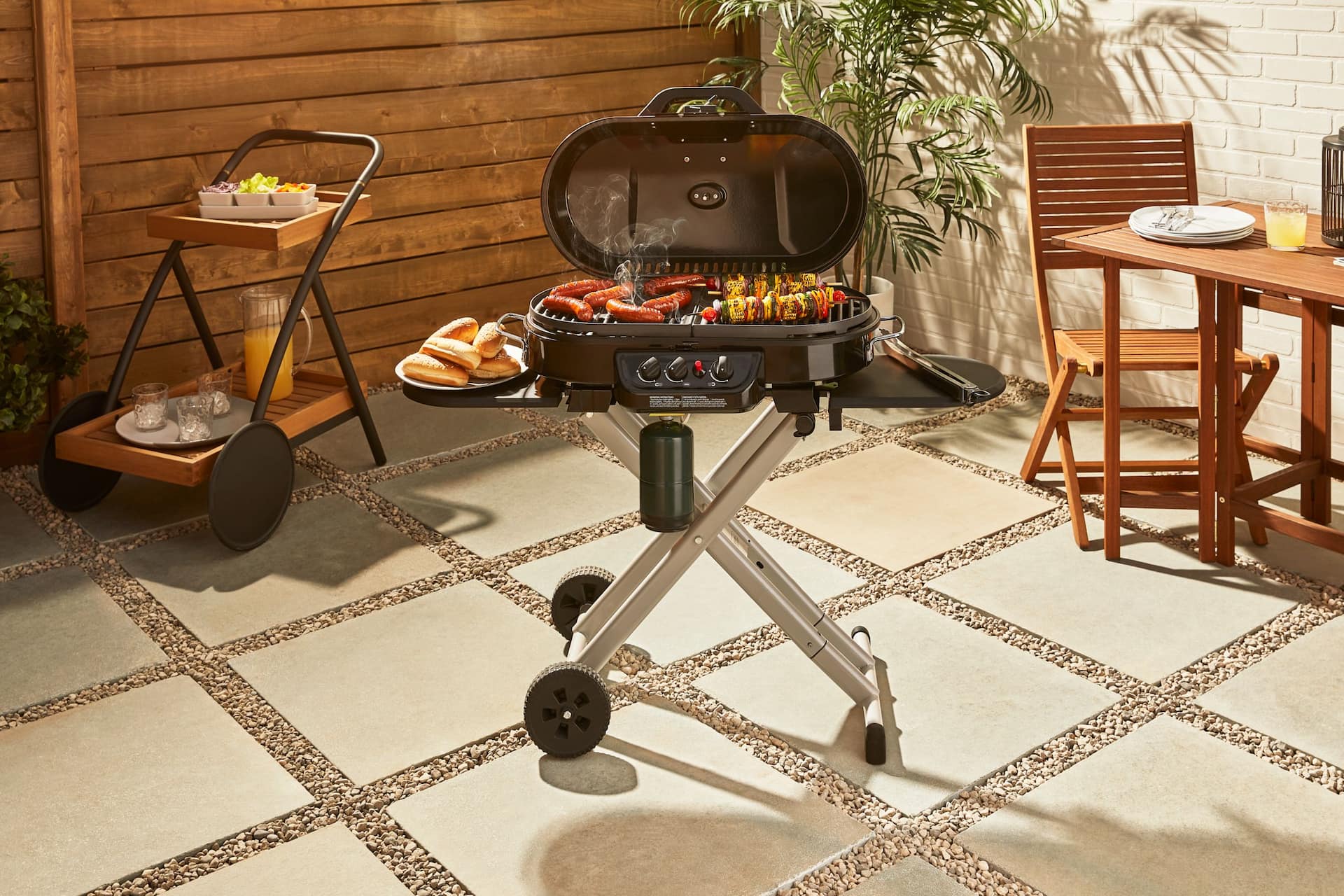 Portable coleman sport roadtrip propane outlet grill