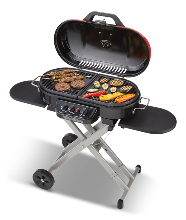 Coleman Roadtrip Portable 3Burner Propane Gas BBQ Grill with a Folding
