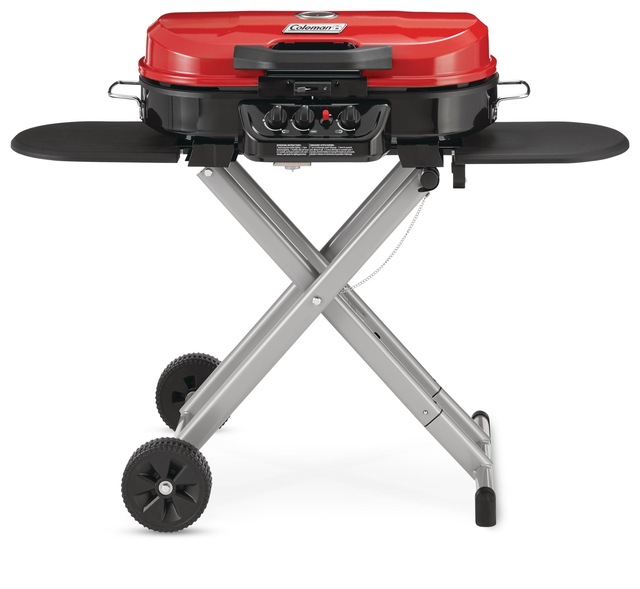 Coleman Roadtrip Portable 3Burner Propane Gas BBQ Grill with a Folding