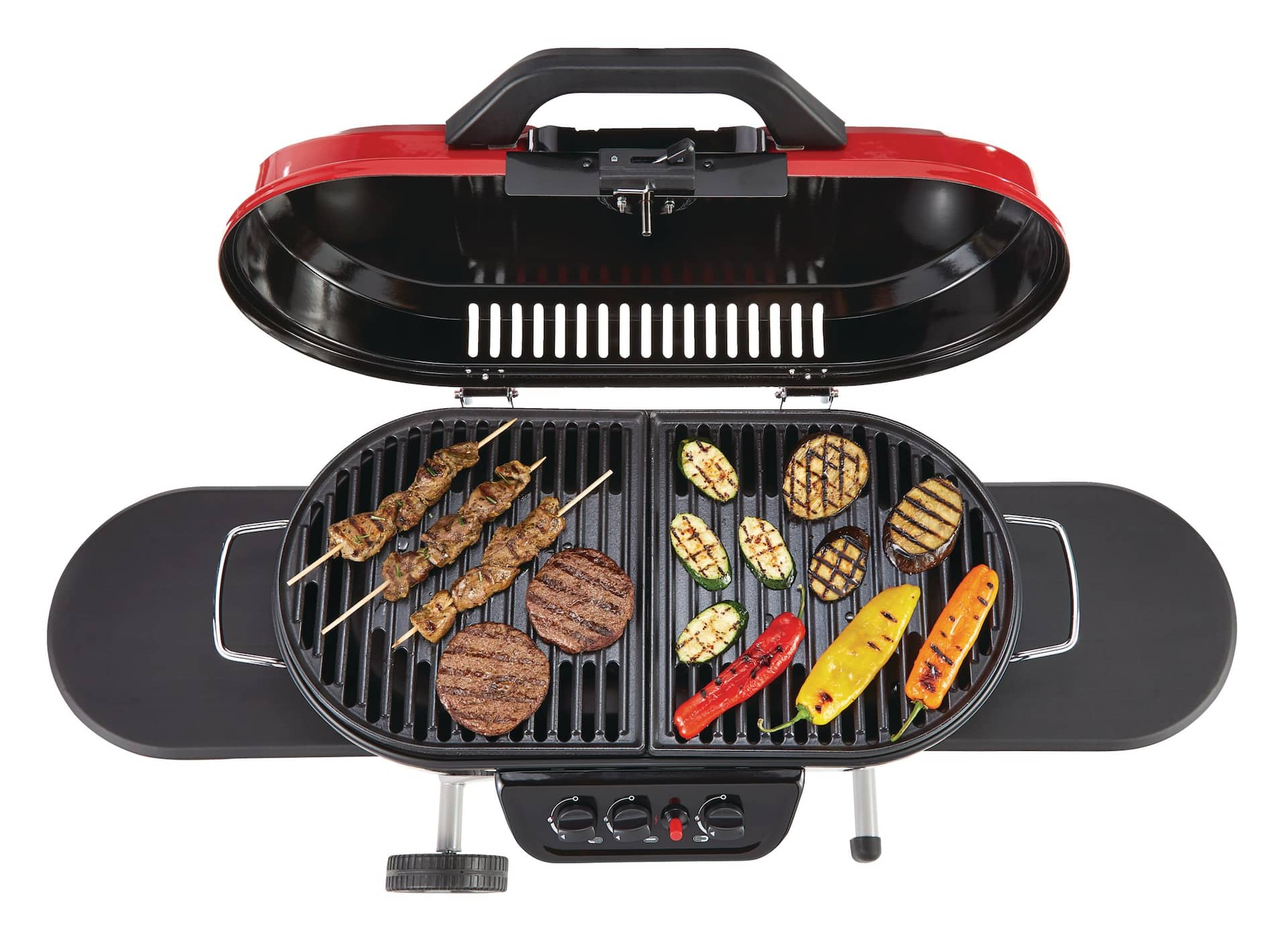 Coleman Roadtrip Portable 3 Burner Propane Gas BBQ Grill With A Folding   Coleman 3b Roadtrip Cart Grill 75e52f4e 826a 4010 8887 40082708a53f Jpgrendition 