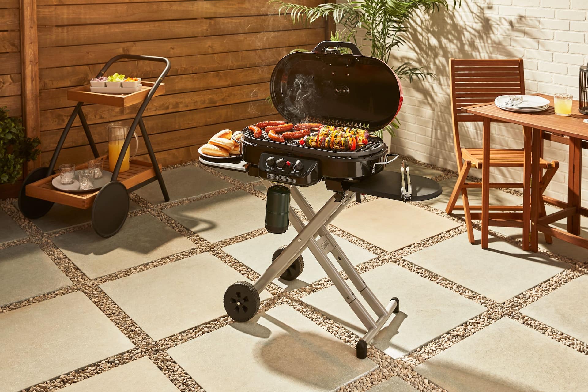 Coleman stand hotsell up grill