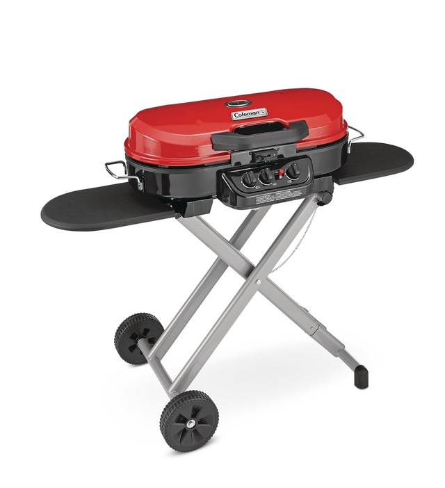 Coleman Roadtrip Portable 3Burner Propane Gas BBQ Grill with a Folding
