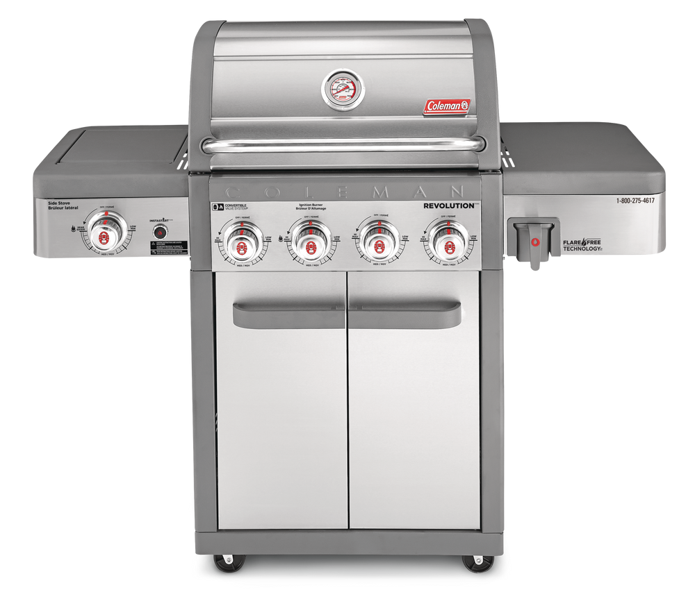 Coleman Barbecue Revolution au propane, 4 brûleurs avec brûleur