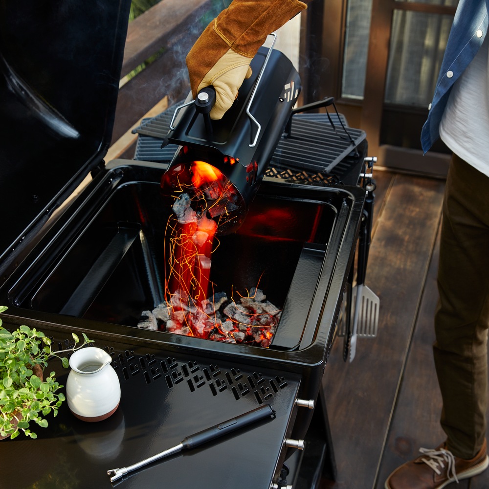 Vermont Castings Steel Charcoal Rapidfire Chimney Starter with Dual