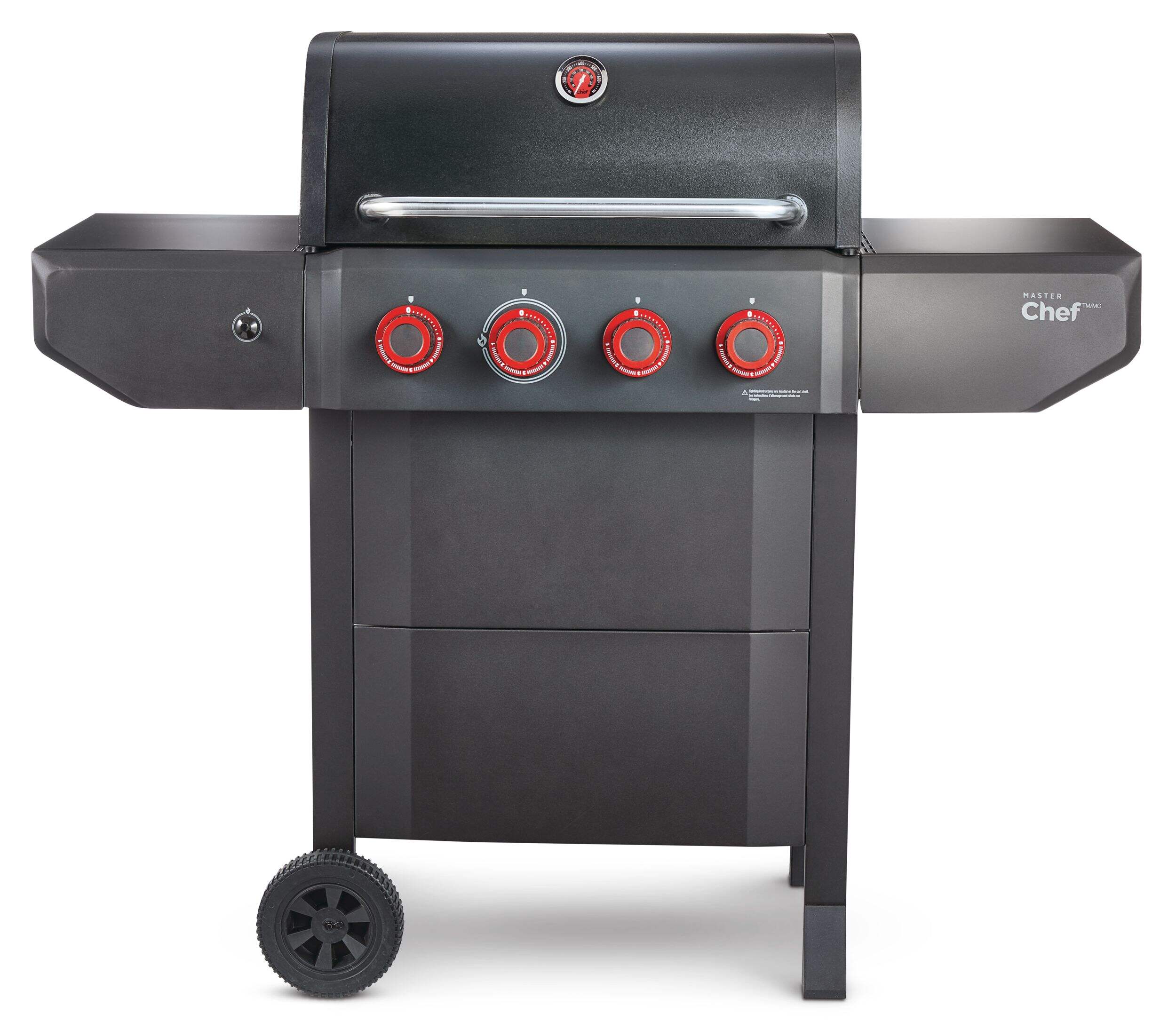 MASTER Chef Prime 4-Burner Propane Gas BBQ Grill Front_Flat
