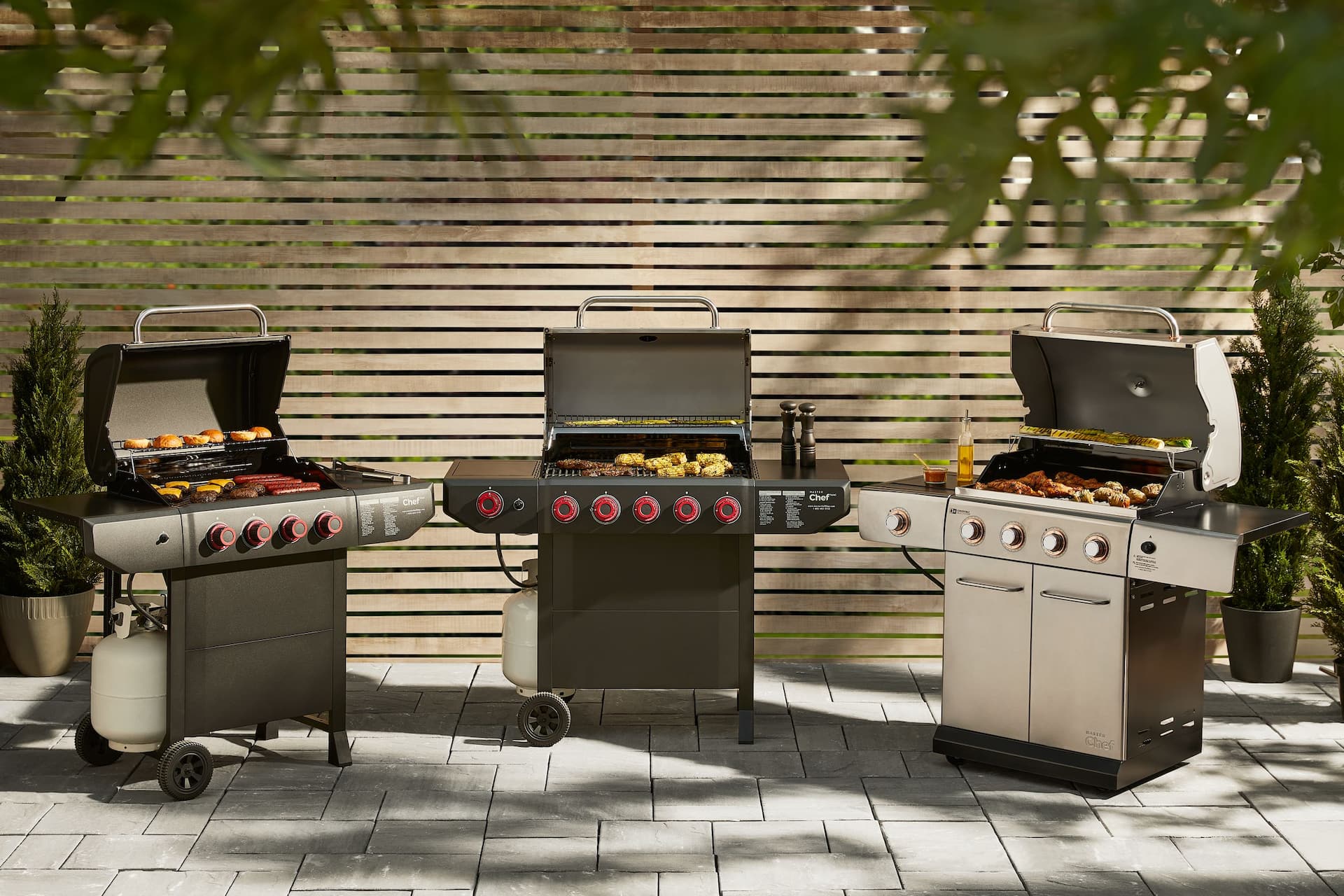 Master chef 4 burner bbq sale