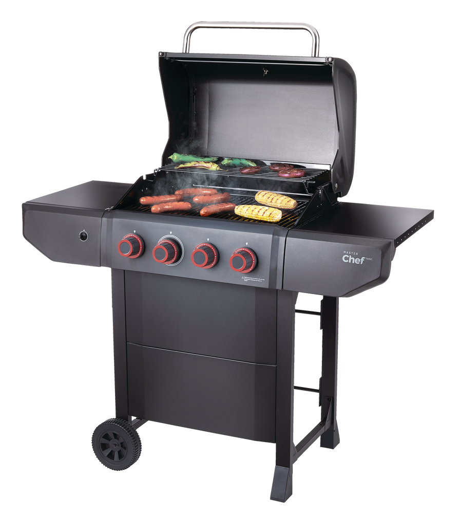 MASTER Chef Prime 4Burner Propane Gas BBQ Grill Canadian Tire