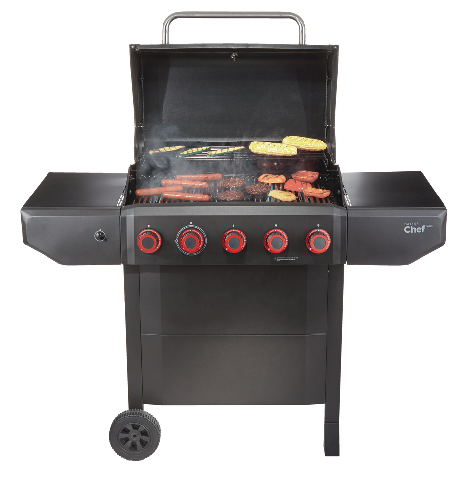 MASTER Chef Prime 5Burner Propane Gas BBQ Grill Canadian Tire