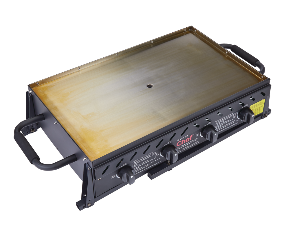 MASTER Chef Portable Outdoor 4Burner Propane Gas Stainless Steel