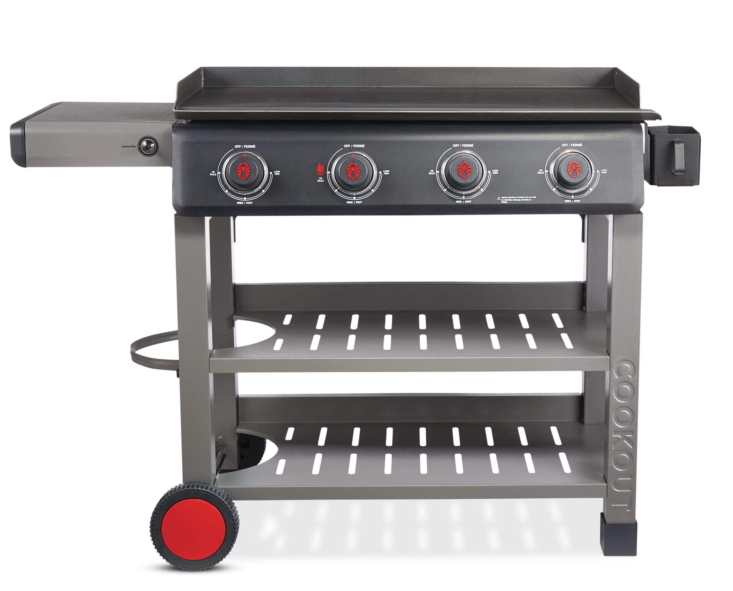 Coleman Cookout Outdoor 4-Burner Propane Gas Stainless Steel Griddle Front_Flat