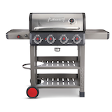 Coleman Cookout 4-Burner Propane Gas BBQ Grill with Side Burner & Storage Shelves Front_Flat