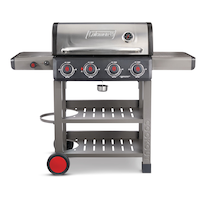Coleman Cookout 4-Burner Propane Gas BBQ Grill with Side Burner & Storage Shelves Front_Flat