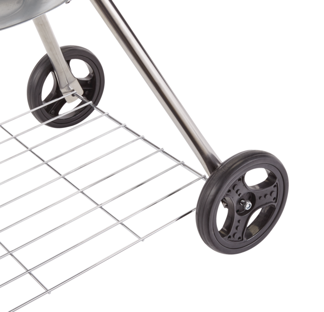 MASTER Chef Portable 18In Charcoal Kettle BBQ Grill with a Bottom