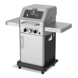 Vida by PADERNO Essence Series Vida 2-Burner Convertible Propane Gas BBQ Grill with a Window Lid Front_Three_Fourths_Angled_Left