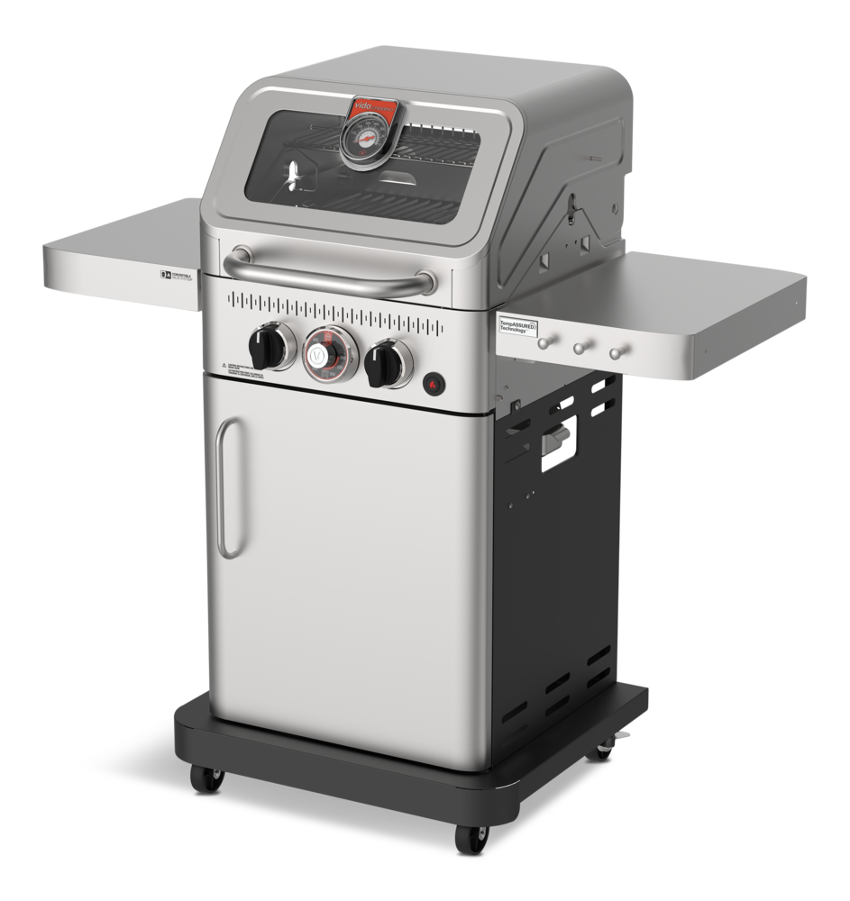 Vida by PADERNO Essence Series Vida 2-Burner Convertible Propane Gas BBQ  Grill with a Window Lid Canadian Tire