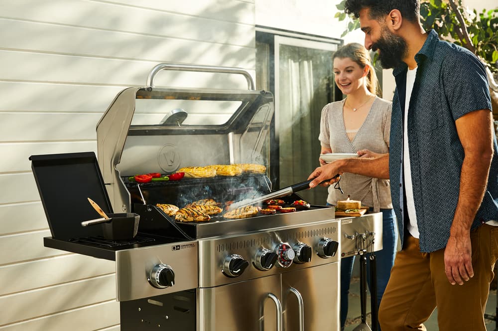 Vida by PADERNO Essence Series Vida 4-Burner Convertible Propane Gas ...